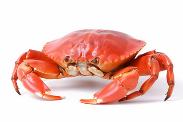 Crab isolated on white background. generative ai