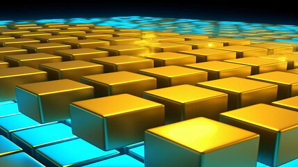 3D Cubes Abstract Background