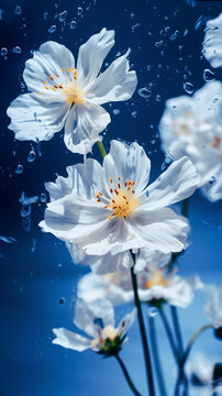 Ink Splashes and Soft Petals: A Dreamy Fusion of Art and Realism - Generative Ai