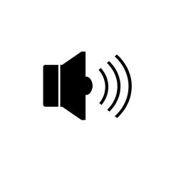 speaker icon isolated on white background.