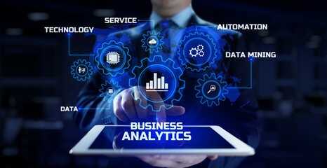 Business analytics BI intelligence Big data analyze concept.