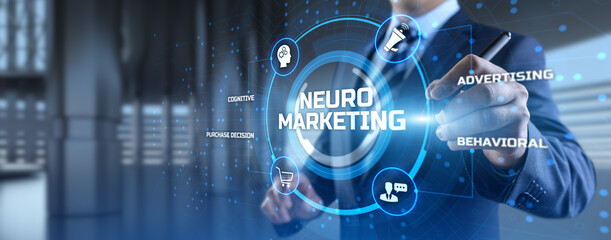 Neuromarketing. Sales and advertising marketing strategy concept.