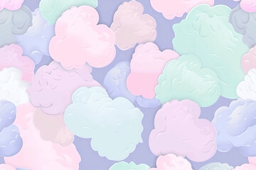 Fototapeta premium watercolor background with clouds