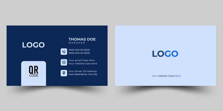 Modern business card design template