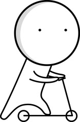 Fast ride us scooter 