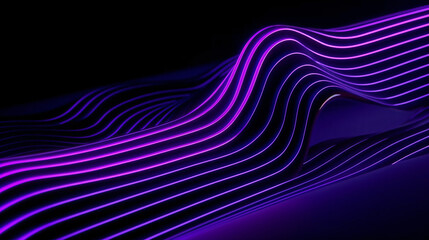 Abstract 3D Wave Background