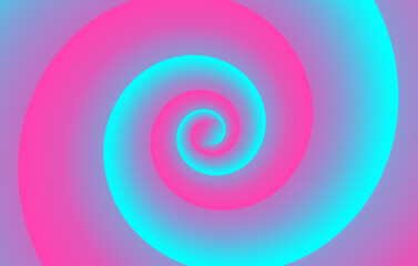 Hypnotic spiral Optical illusion background Vector illustration
