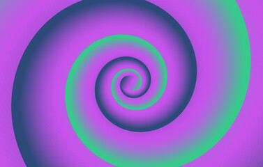 Hypnotic spiral Optical illusion background Vector illustration