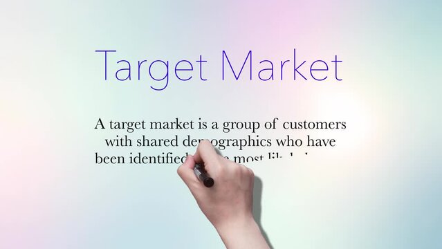 Target Market - What it is, Handwriter Text