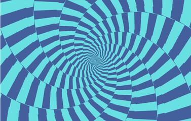 Optical illusion psychedelic hypnotic surreal abstract background. Vector illustration.