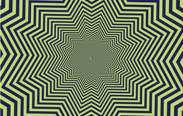 Optical illusion psychedelic hypnotic surreal abstract background. Vector illustration.