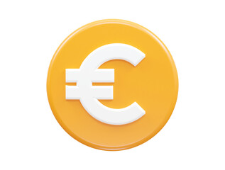 Euro 3d icon vector rendering element