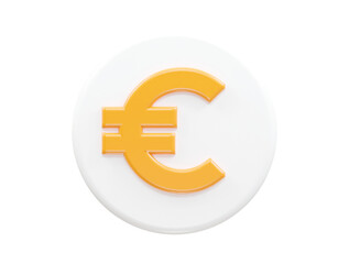 Euro 3d icon vector rendering element