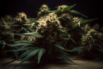 Weed Buds Very Close Shot | Cannabis Macro | Cannabis Leaf