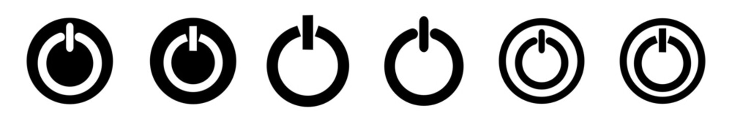 Off or On power. Electric power button. Off or On vector illustration.