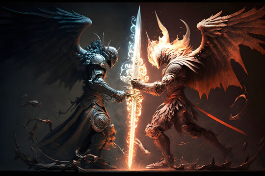 An epic battle of alter egos. Generative AI