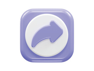 Share icon 3d rendering vector illustration element 