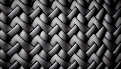 Fototapeta premium Gray leather woven texture background with Generative AI Technology