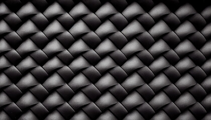 Gray leather woven texture background with Generative AI Technology