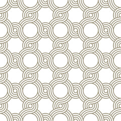 Vector seamless pattern with geometric circle