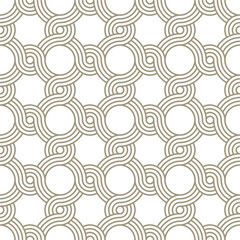 Vector seamless pattern with geometric circle