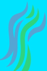 abstract background with waves