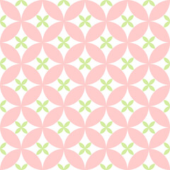 Vector seamless pattern with geometric circle