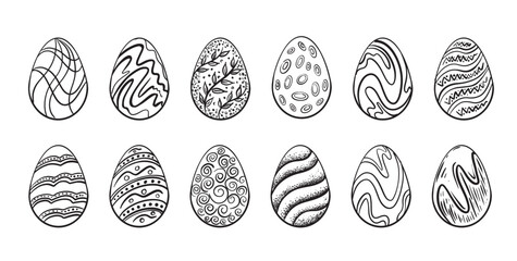 Eggs and elements for Easter.	