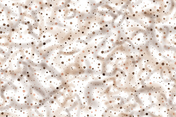 Flecked marble countertop seamless pattern. Wild granite mottled texture. Wall or floor tile noise surface. Brown and white abstract background. Dotted stone material