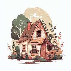 A small cozy house.
