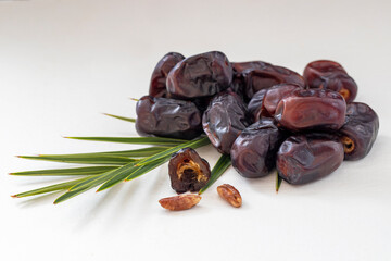 Natural fresh dates that Muslims eat while breaking their fast in Ramadan.