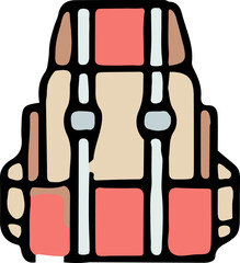 icons related vacation, holiday, summer, playing, travel, trip, leisure formated isolated svg or png