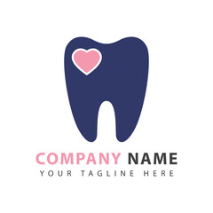 Dental health logo design. Keep your teeth clean, dental clinic vector sign