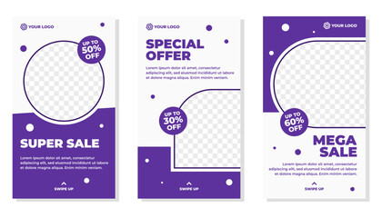 Editable modern social media story template