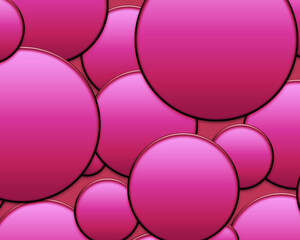 gradient circles background, pink seamless pattern