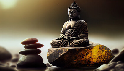 achieving tranquility with zen attitude with Generative AI Technology