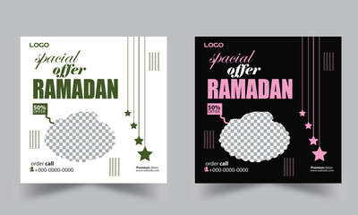 Ramadan social media post design.