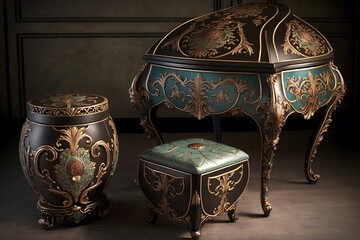 royal furniture created using AI Generative Technology