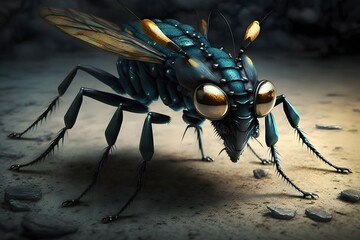 insects created using AI Generative Technology