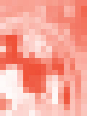 Pixels textured banner. Abstract red pixel background. Old video games style. Psychedelic pixel art illustration. Pink mosaic design. Rose colored pixelated Image. Mosaic style. Geometric abstraction.