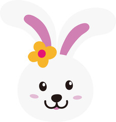 Cute Easter bunny head pattern