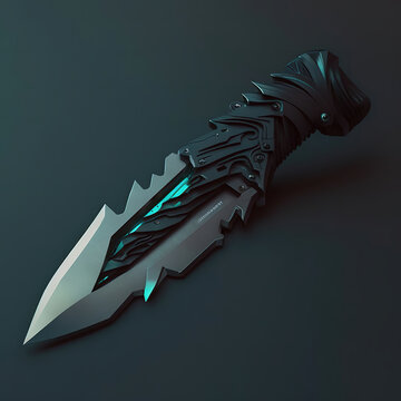 Futuristic Knife: Explore the Advanced Technology and Aesthetics - A Blade Beyond Imagination - Slice into the Future - Generative AI