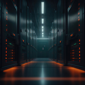 Futuristic Datacenter Hub: The Nexus of Tomorrow - The Evolution of Data Storage, Processing, and Security - Generative AI
