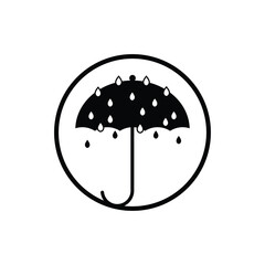 Umbrella icon logo design vector