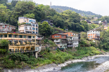 Fototapeta premium Wulai countryside landscape in Taiwan