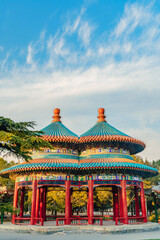 Obraz premium The ancient buildings in Beijing's Temple of Heaven Park
