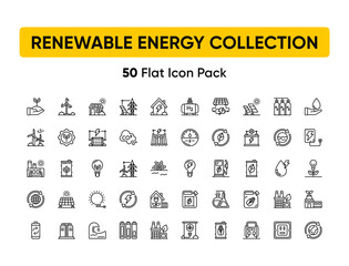 Eco friendly icons ecology icons. Renewable Energy & Environmental sustainability simple symbol
