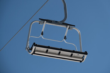 Empty cableway cabin