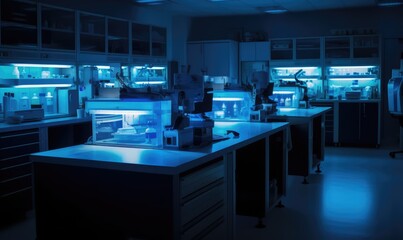 Laboratory room made with generated ai
