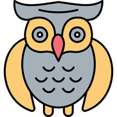 Evil owl Trendy Color Vector Icon which can easily modify or edit
